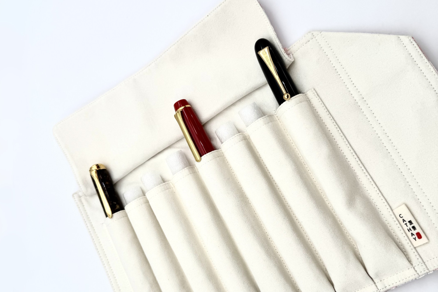 CATHAYHandMakeSilkPenPouchSnowlitBloom8_E